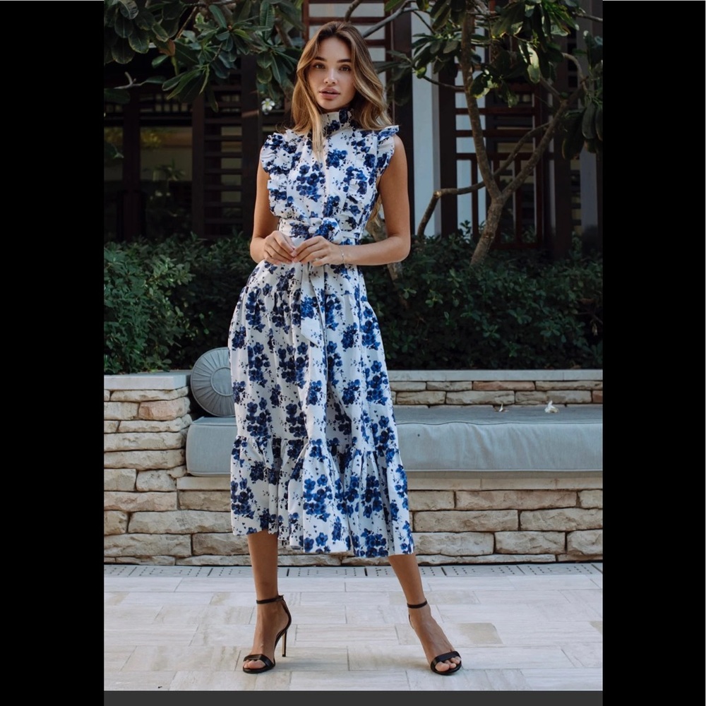 Annie Louise Boutique Gardenia Floral dress